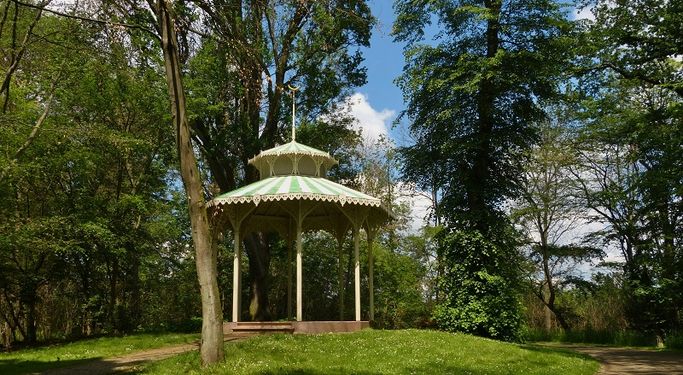 Der filigran gebaute türkische Pavillon