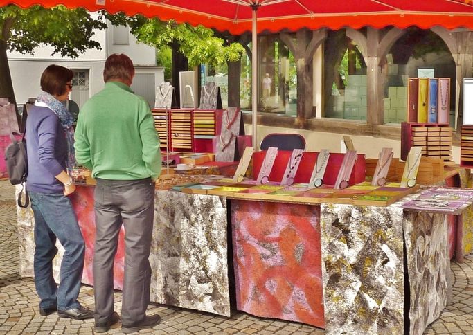 SCHMUCKatelier WOLFGANG UHL beim Schwäbischer Kunstmarkt in Metzingen