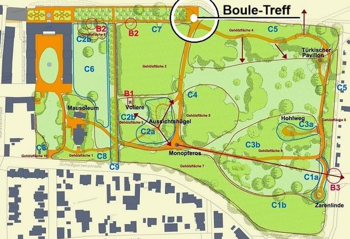 Boule-Treff im Schlosspark Rumpenheim