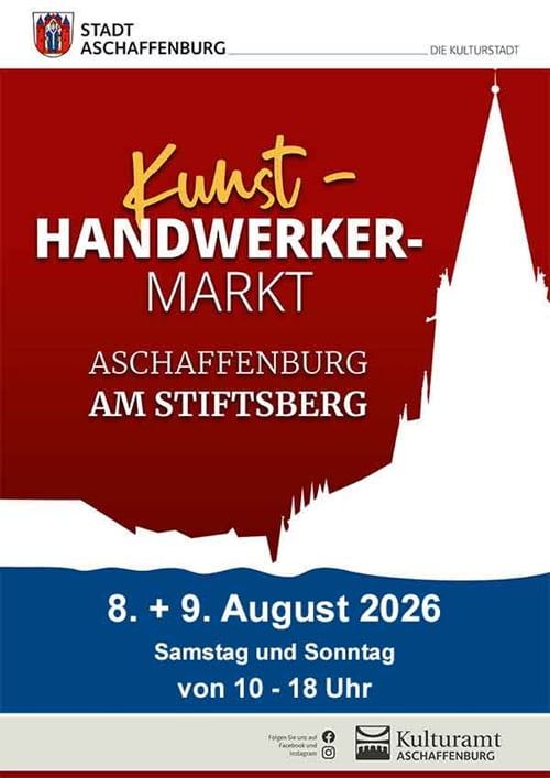 Kunsthandwerkermarkt am Stiftsberg in Aschaffenburg