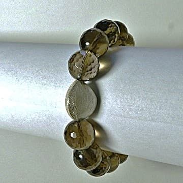 12599-Armband-88€-19,5cm-Rauchquarz-Silber