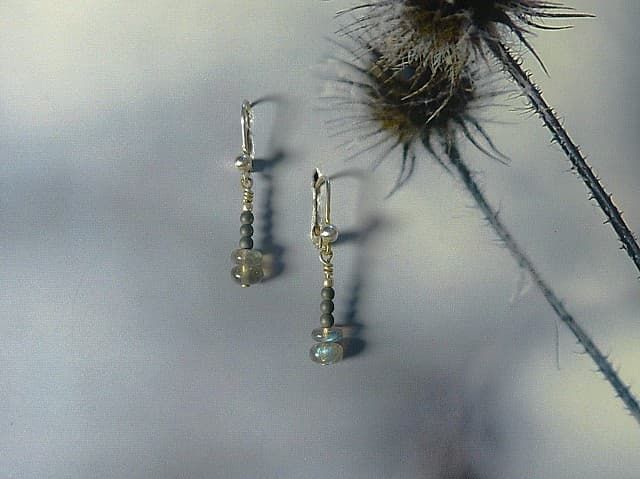 12136-Ohrschmuck-58€-3,2cm-Labradorit-Hämatin-Silber