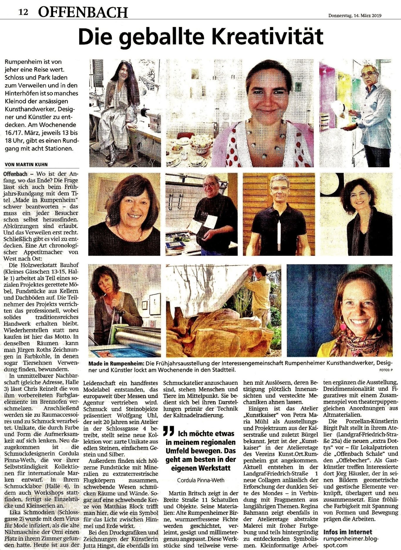 MADE IN RUMPENHEIM | Interessengemeinschaft Rumpenheimer Kunsthandwerker, Designer und Künstler