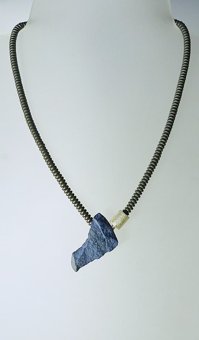 12370-Ypsilonkette-168€-44,5cm-Lapislazuli-Hämatin-Silber