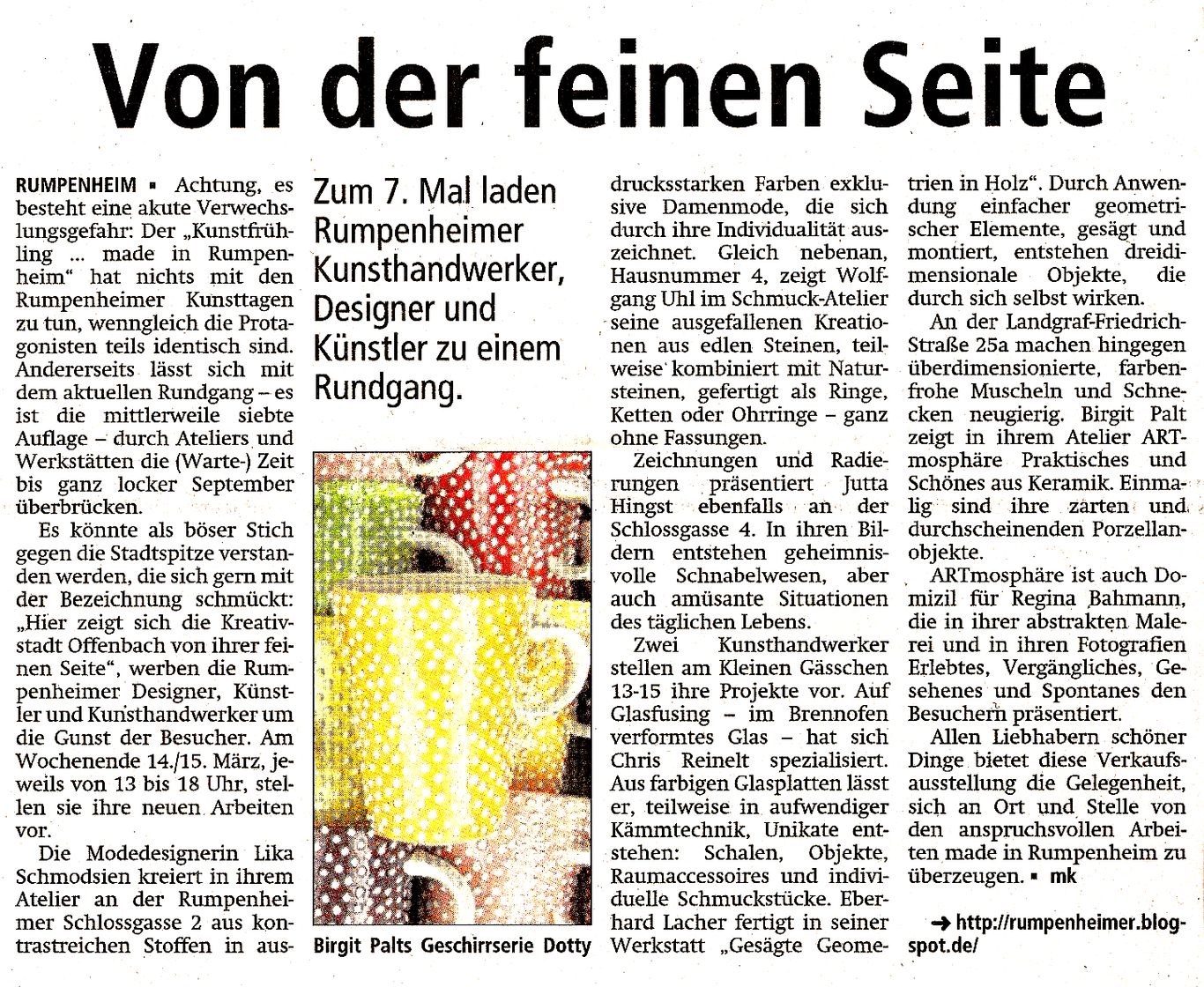 MADE IN RUMPENHEIM | Interessengemeinschaft Rumpenheimer Kunsthandwerker, Designer und Künstler