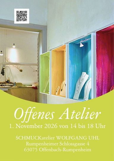 Ausstellende sind: Jutta Hingst mit Druckgrafiken und Zeichnungen sowie Wolfgang Uhl mit Schmuck und schwebenden Steinwesen.