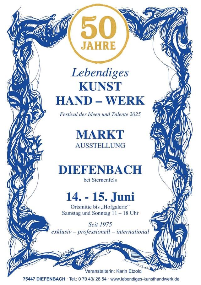 „50 Jahre Lebendiges Kunsthandwerk“ | Diefenbach