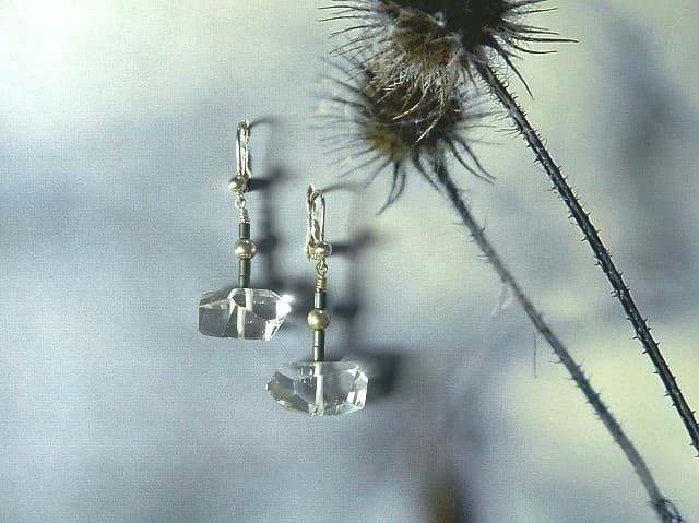 12164-Ohrschmuck-78€-4cm-Bergkristall-Hämatin-Silber