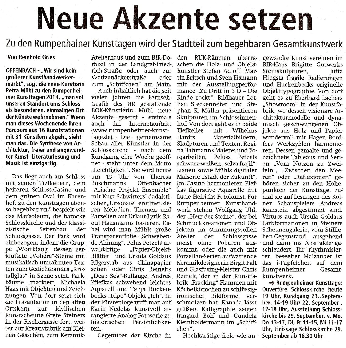 Rumpenheimer Kunsttage