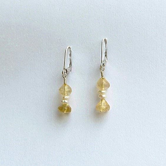 12402-Ohrschmuck-69€-3,5cm-Citrin, gebrannt-Süßwasserzuchtperlen-Silber