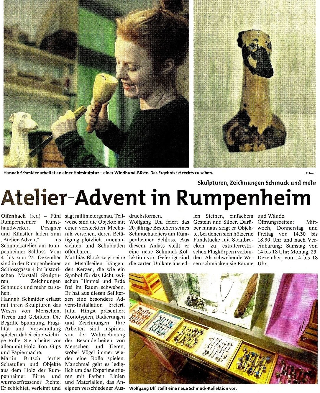 Szenenwechsel im SCHMUCKatelier WOLFGANG UHL