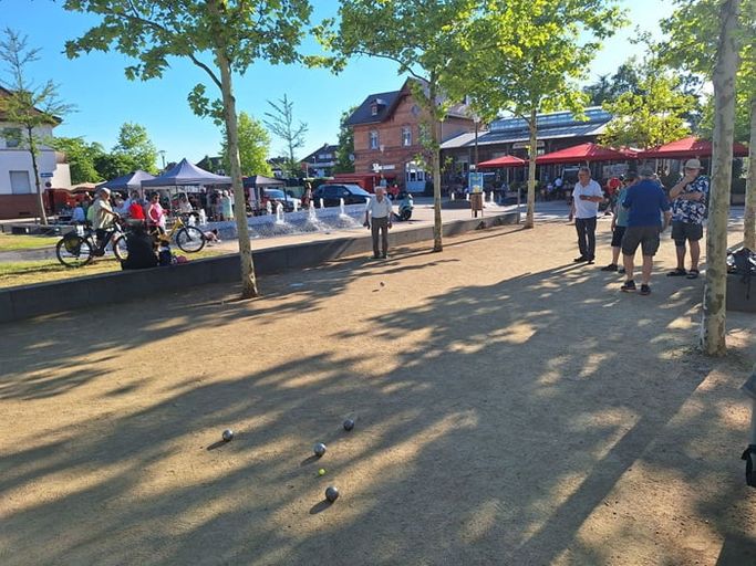 Lutz beim BOULE-Abend am Bahnhof in Heusenstamm