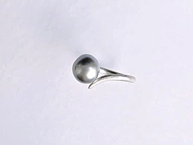 12258-Ring-142€-Gr57-Süßwasserzuchtperle gefärbt-Silber