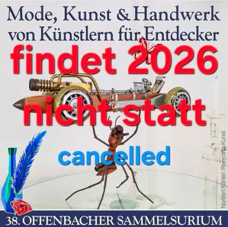 Liebe Freunde des Offenbacher Sammelsuriums, unser geliebter Kunsthandwerkermarkt wird 2026 nicht stattfinden.