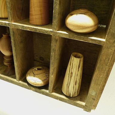 Zweigvasen aus Holz, Klaus Kirchner