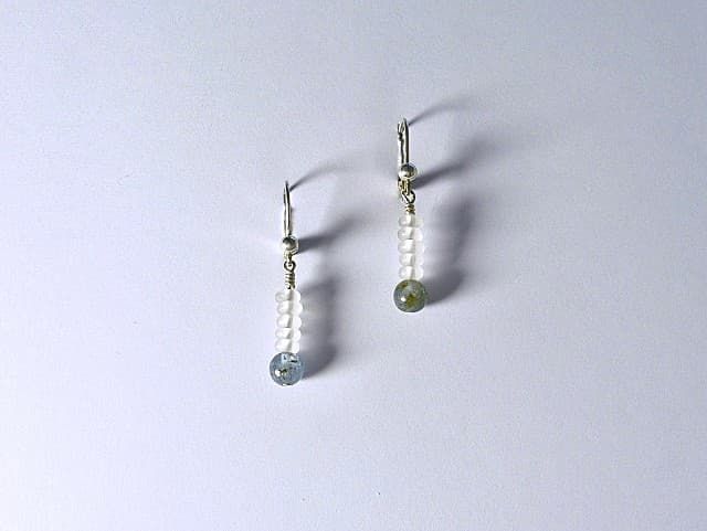 12641-Ohrschmuck-56€-3,5cm-Disthen-Bergkristall-Silber