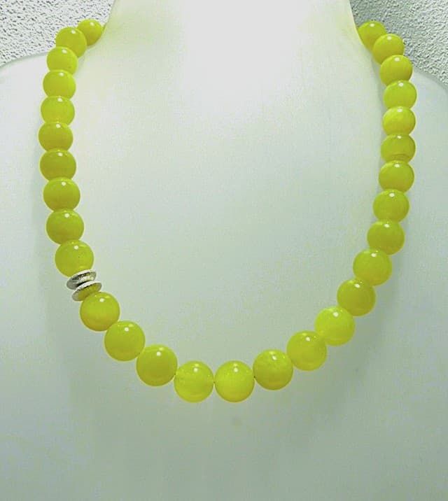 12389-Kette-148€-47cm-Edelserpentin Durchmesser 14mm-Silber